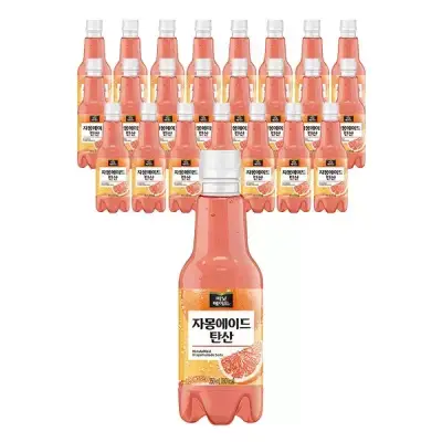 미닛메이드 자몽에이드 탄산 PET, 350ml, 24개
