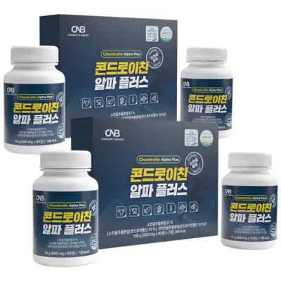 [콘드로이친] 알파 플러스 180정 소연골 상어연골 (소비기한임박~27-02-18 까지), 180정, 2박스 - 글루코사민