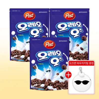 [포스트] 오레오 오즈 500g 3개+오즈맨 파우치키링