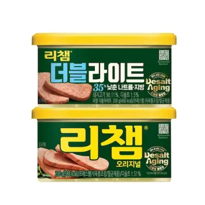 [리챔오리지널] 200g*8캔+더블라이트 200g*8캔