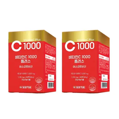 [일양약품]비타민C 1000 플러스 1100mgX60정 2box (4개월분)