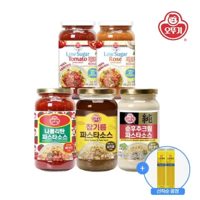 [참기름] 파스타소스 380g*3개 외 나폴리탄/순후추/저당 토마토/저당 로제 3개 골라담기