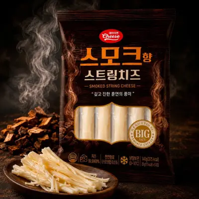 [끌레베르 데어리젠] 스모크 스트링치즈 140g 10봉 (28g x 50개)
