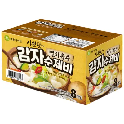 [이가자연면] 멸치육수 감자 수제비, 186.5g, 8개