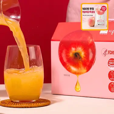 [사과를] 통째로 간편하게 마시는 생생사과즙 110mlX30팩