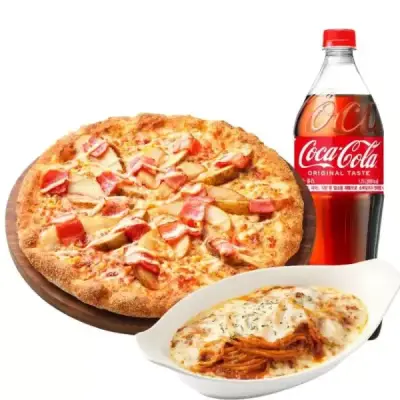 [포장전용] 피자헛 멜팅치즈 포테이토 오리지널 L+리치치즈파스타+콜라 1.25L