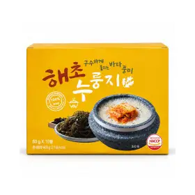 간편식 해초누룽지 새벽바다 식사대용 600g x 4박스 (유통기한 임박상품)