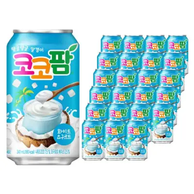 [코코팜] 화이트 요구르트, 340ml, 24개 - 코코넛주스