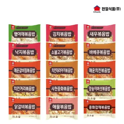 [천일식품][APP전용] 천일식품 햄야채볶음밥 300g 5+5봉(총10봉) 외 새우/김치/낙지 등 골라담기