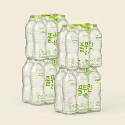 [풀무원] 샘물 생수, 무라벨, 2L, 24개