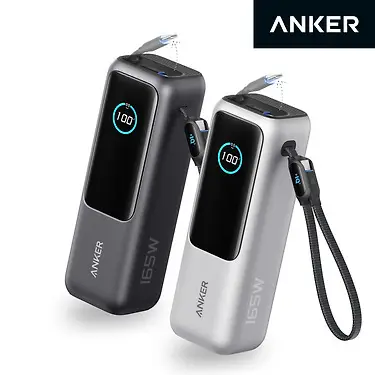 [앤커] 랩탑 파워뱅크25000mAh 165W 보조배터리 (C타입 케이블 일체형) A1695