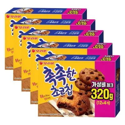 [오리온] 촉촉한 초코칩 16개입 x 5박스