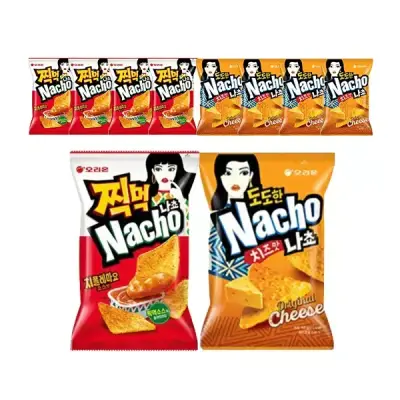 오리온 도도한 나쵸 오리지널 92g + 찍먹 나쵸 치폴레마 84g 각5개 (총10개)