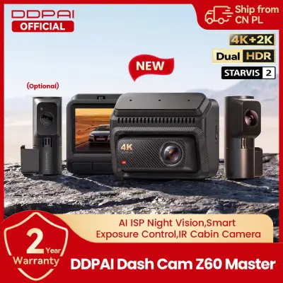 [DDPAI] 【신제품】DDPAI Z60Master 듀얼 대시캠 4K+2K 2/3채널 전후방 HDR 야간 투시 WiFi6 GPS ADAS 차량용 블랙박스 DVR