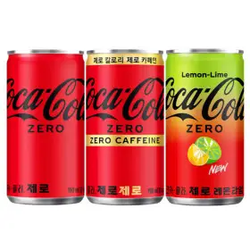 (옵션선택)코카콜라 제로 음료 190ml 모음 60캔 (30캔x2박스)