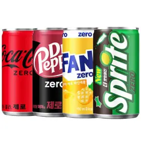 (옵션선택)코카콜라제로 190ml + 제로 음료 190ml 모음 60캔 (30캔x2박스)