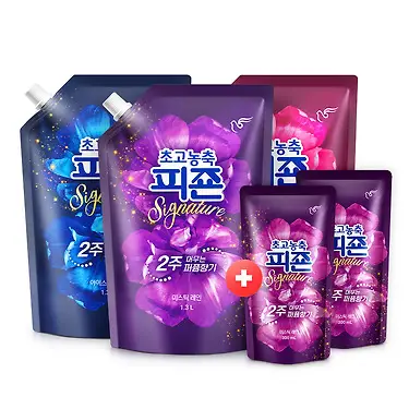 [초고농축피죤] NEW시그니처 섬유유연제 1.3Lx3개+미스틱레인 300mlx2개p추가증정!