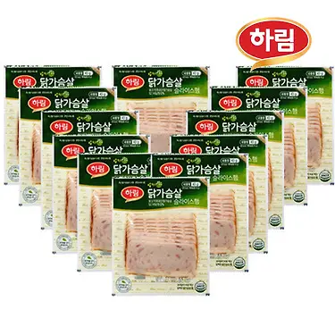 [하림] 밥에 싸먹는 담백한 닭가슴살 햄! 43g 12봉