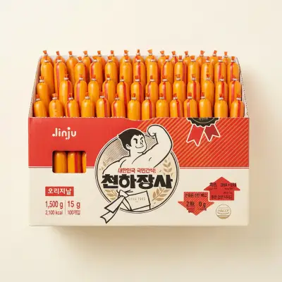 [진주햄] 천하장사 오리지널, 15g, 100개입, 1개