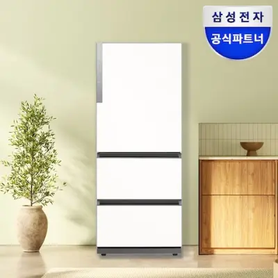 [삼성] 비스포크 김치냉장고 RQ33DG71J3EW 3도어 김치플러스 에센셜 화이트
